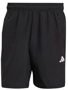 Black Adidas Mens Essential Woven shorts with zipper pockets 7in inseam (L)